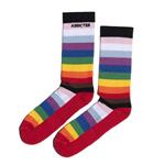 Addicted Inclusive Rainbow Socks white