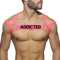 AD Fetish Neon Multiband Harness neon pink