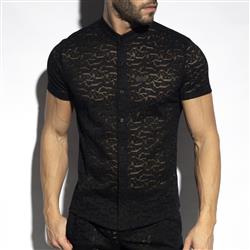 ES Collection Spider Short Sleeves Shirt black