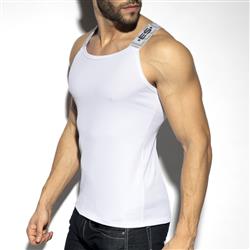 ES Collection Recycled Rib Tank Top white