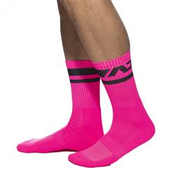 Addicted Neon Socks short neon pink