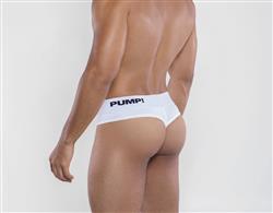 PUMP White Thong