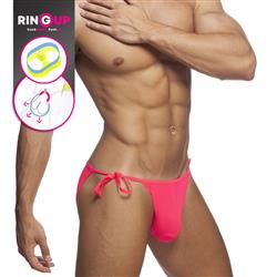 Addicted Ring Up Swim Bikini neon pink