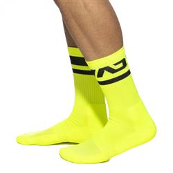 Addicted Neon Socks short neon yellow