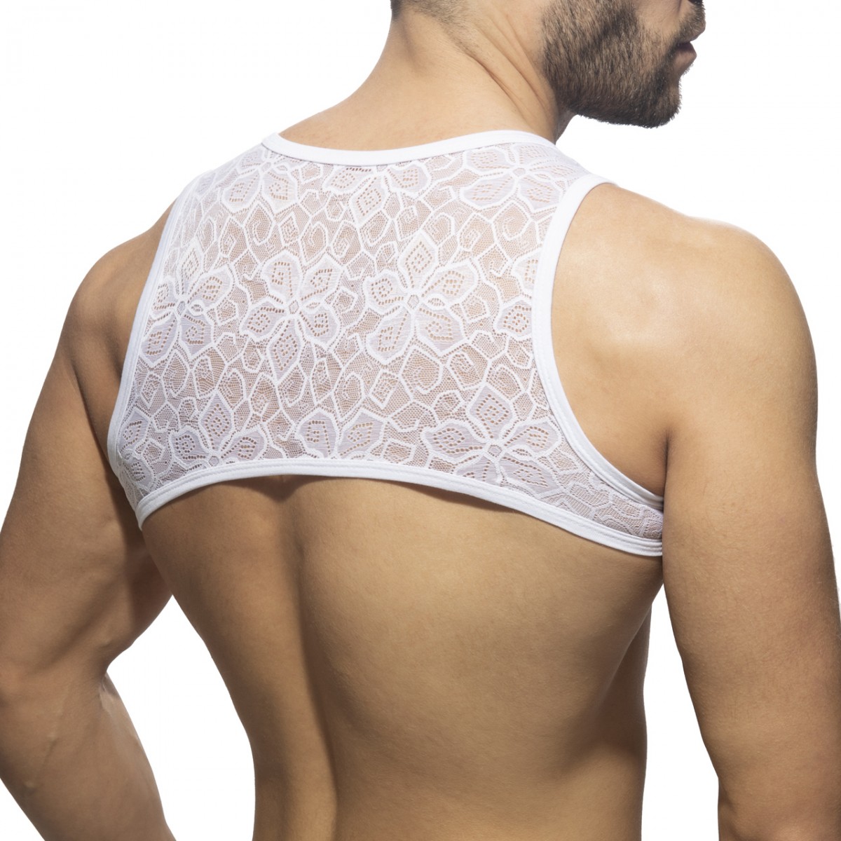 Addicted Flowery Lace Harness white