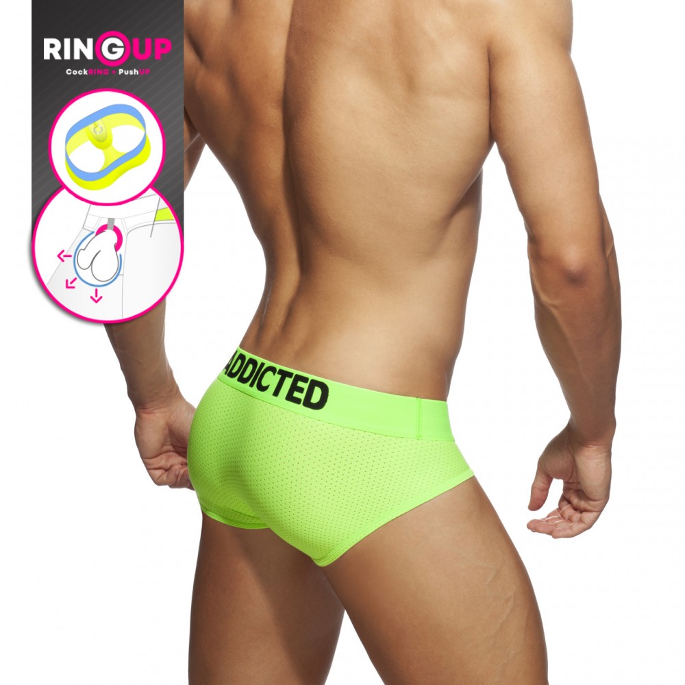 AD Ring up Neon Mesh Brief neon green