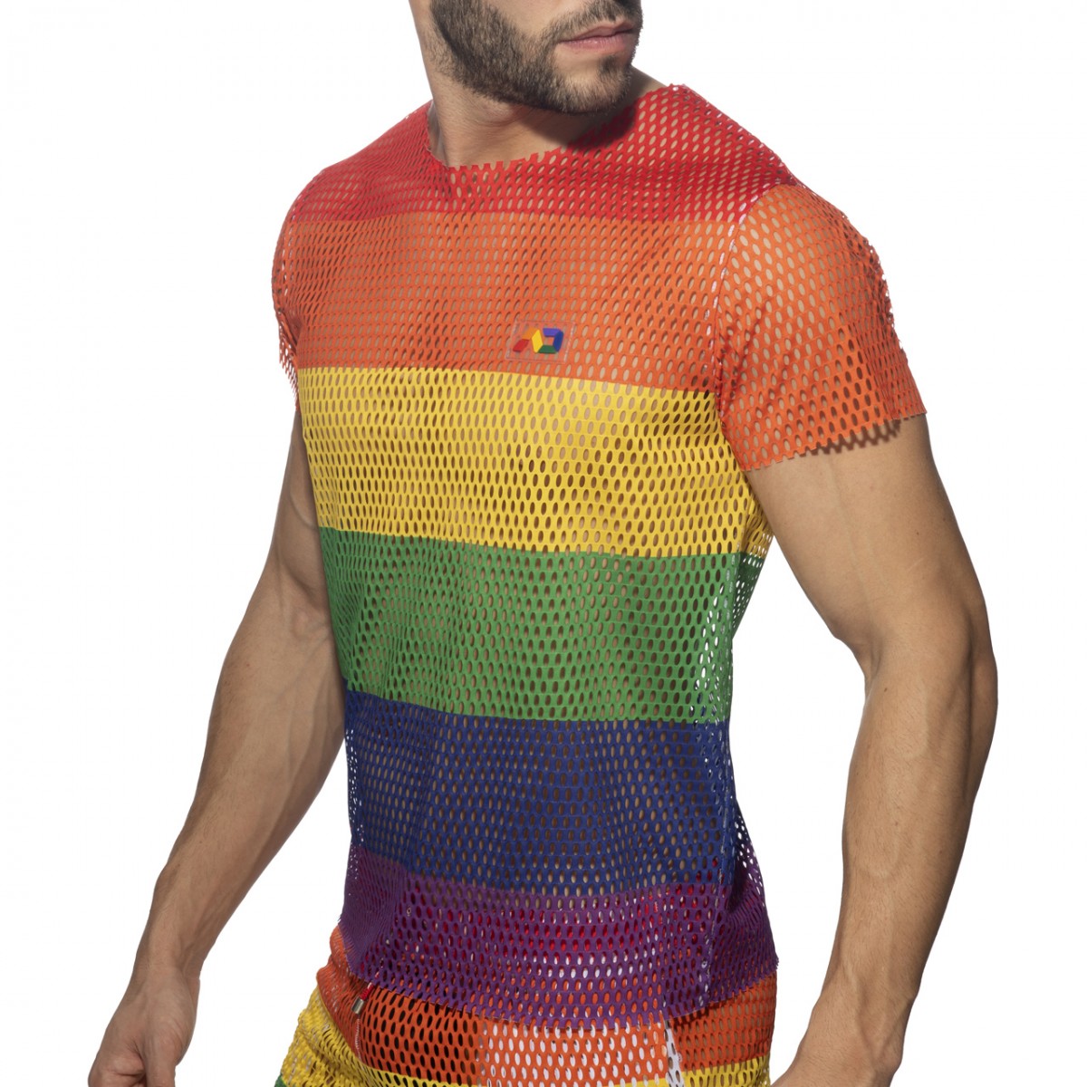 Addicted Mesh Rainbow T-Shirt 