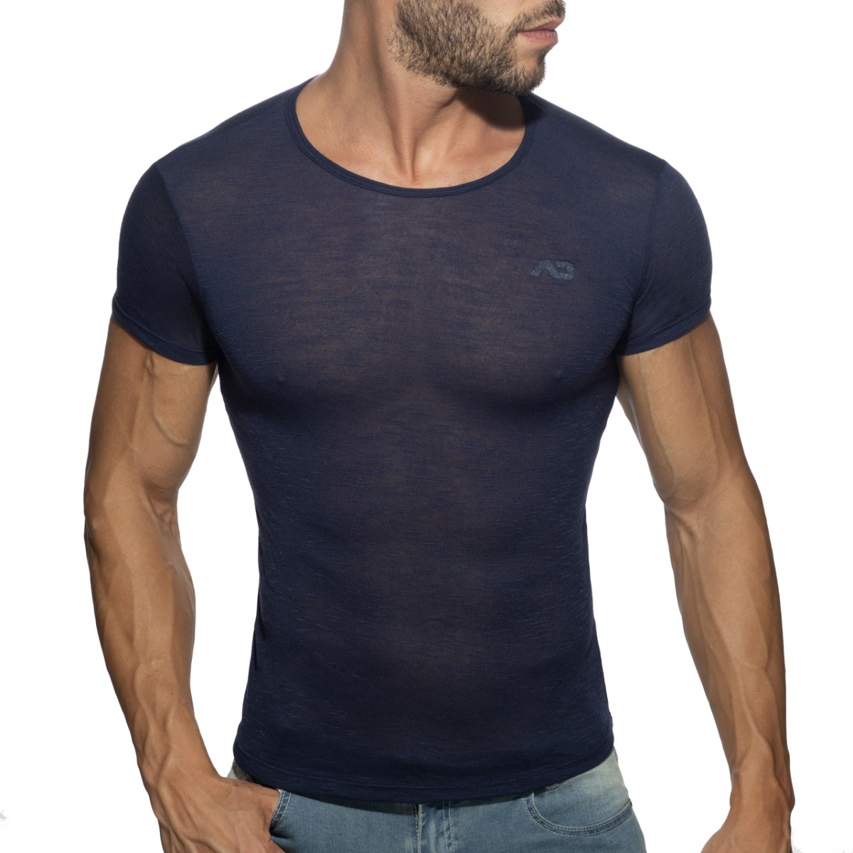 Addicted Thin Flame T-Shirt navy
