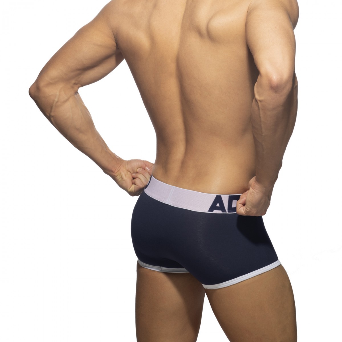 Addicted Open Fly Cotton Trunk white