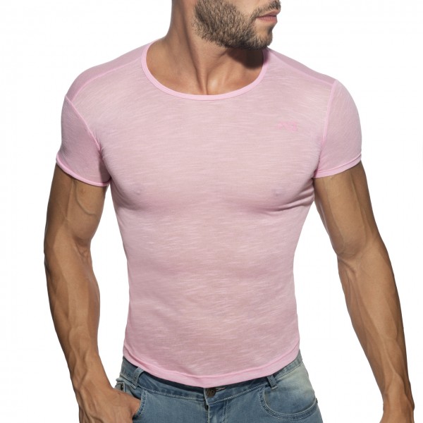 Addicted Thin Flame T-Shirt Pink 