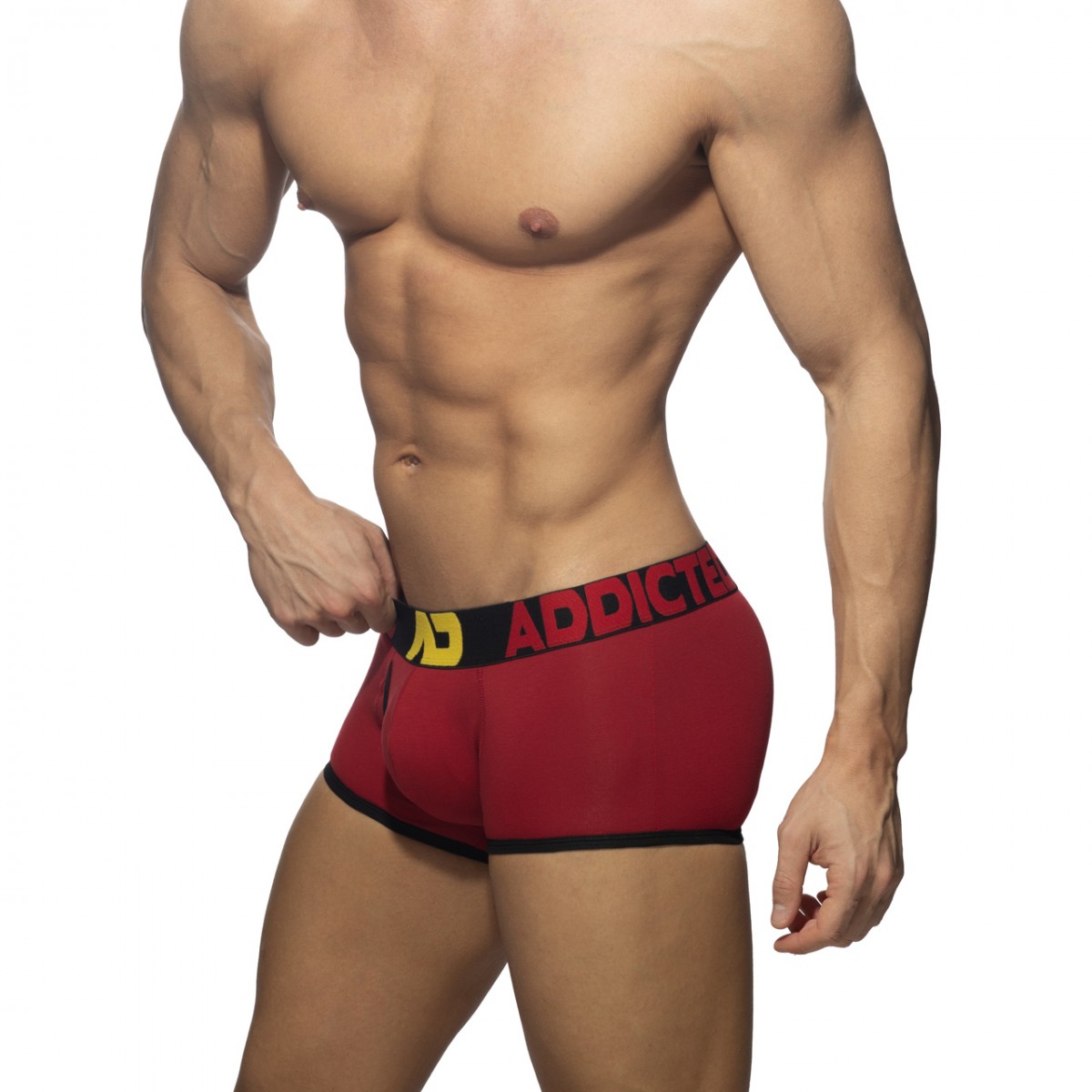 Addicted Open Fly Cotton Trunk black