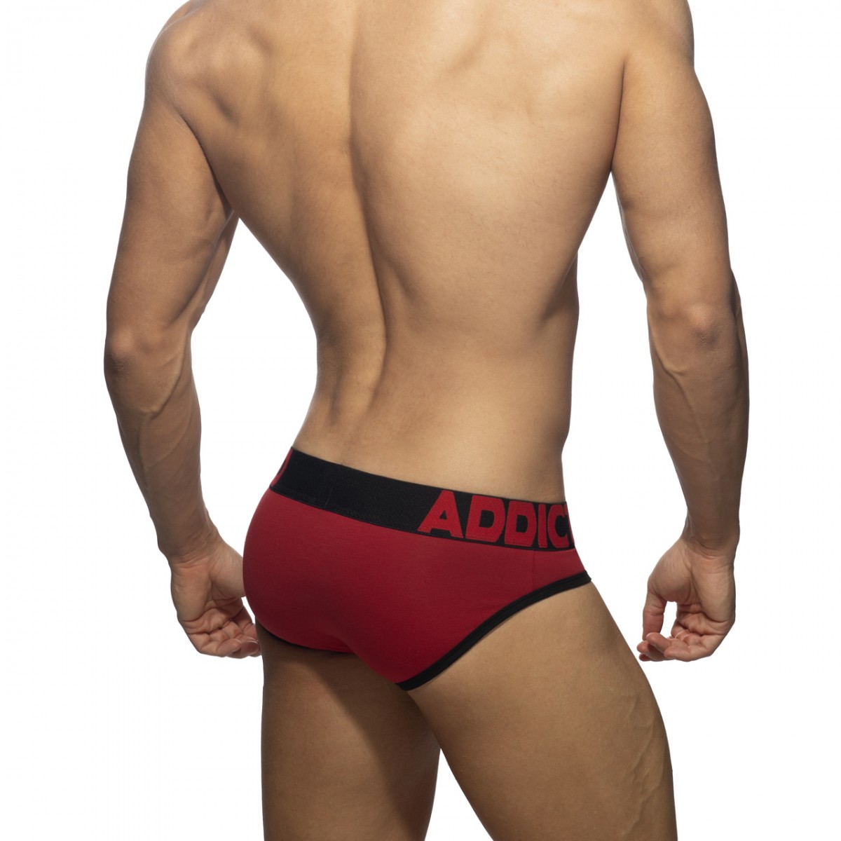 Addicted Open Fly Cotton Brief black