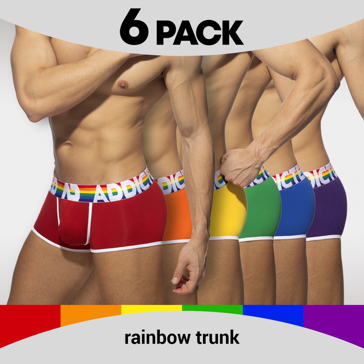 Addicted 6 Pack Rainbow Trunk