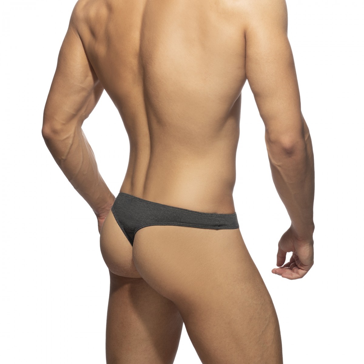 Addicted Cotton Thong charcoal