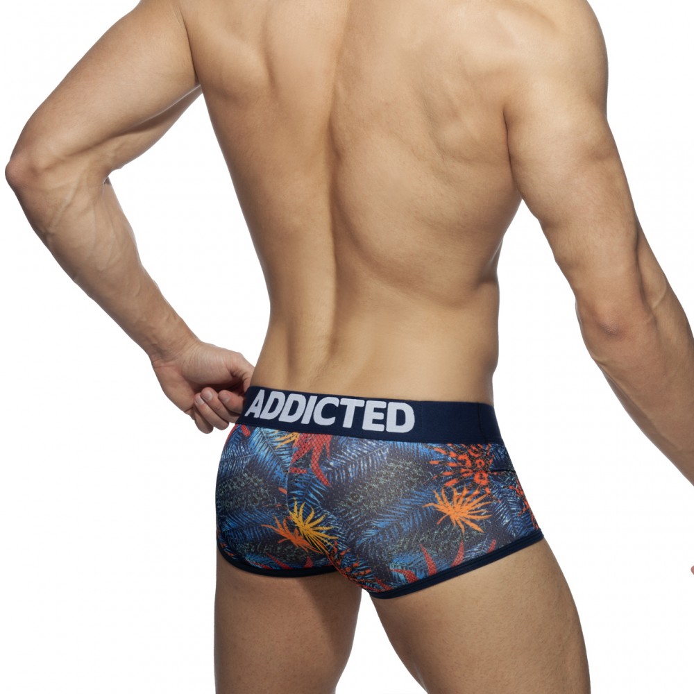 Addicted 3 Pack Tropical Mesh Trunk Push up