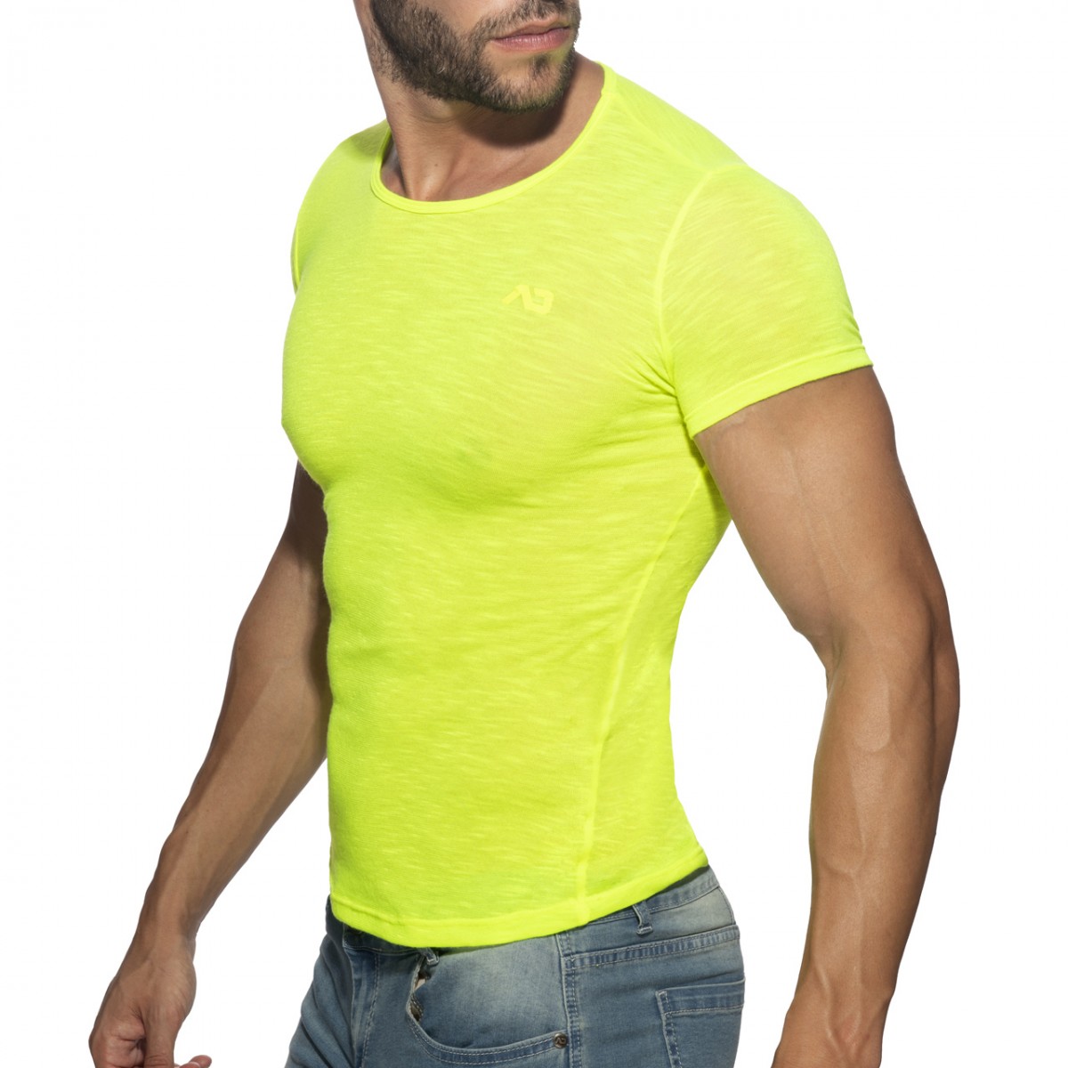 Addicted Thin Flame T-Shirt Neon yellow