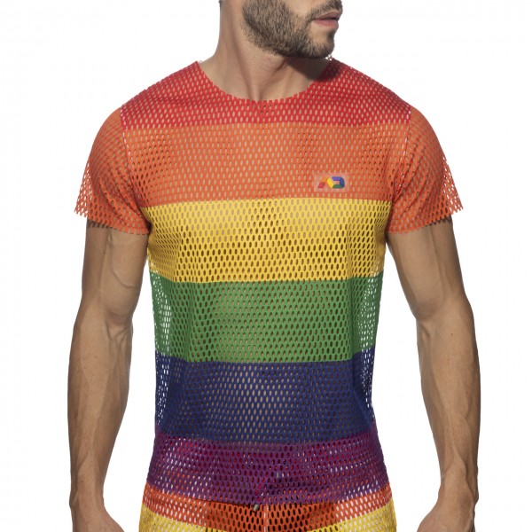 Addicted Mesh Rainbow T-Shirt 