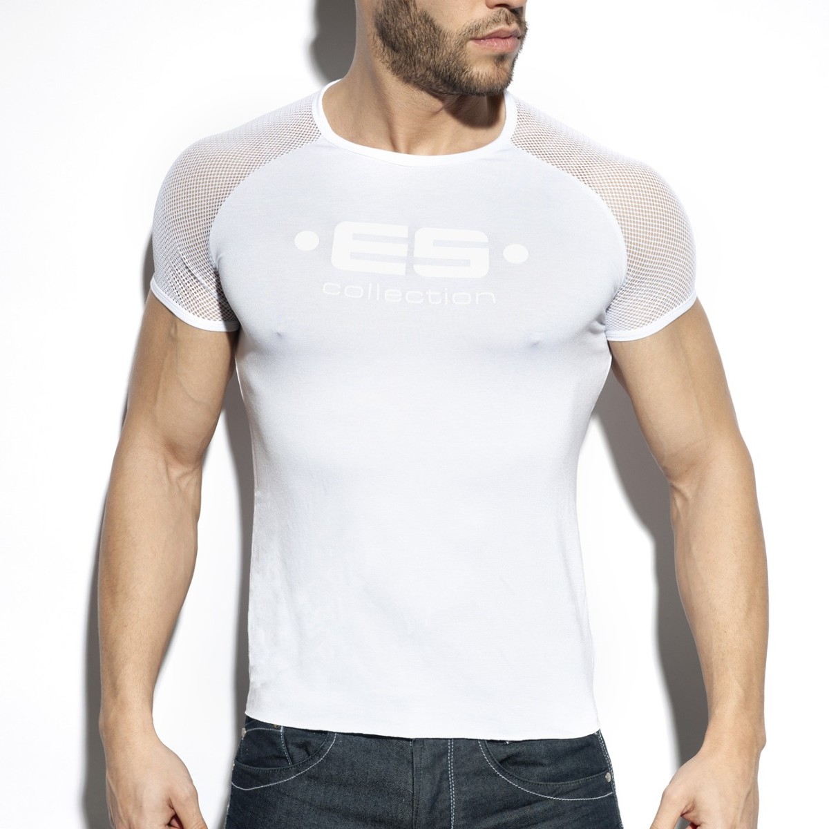 ES Ranglan Mesh T-Shirt white