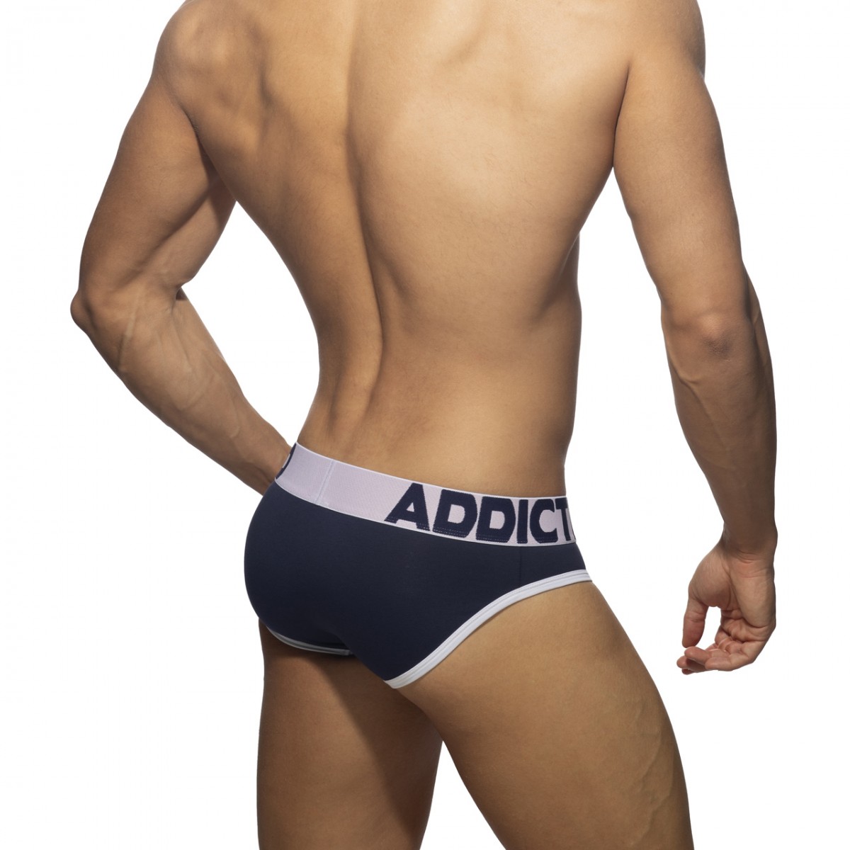 Addicted Open Fly Cotton Brief white
