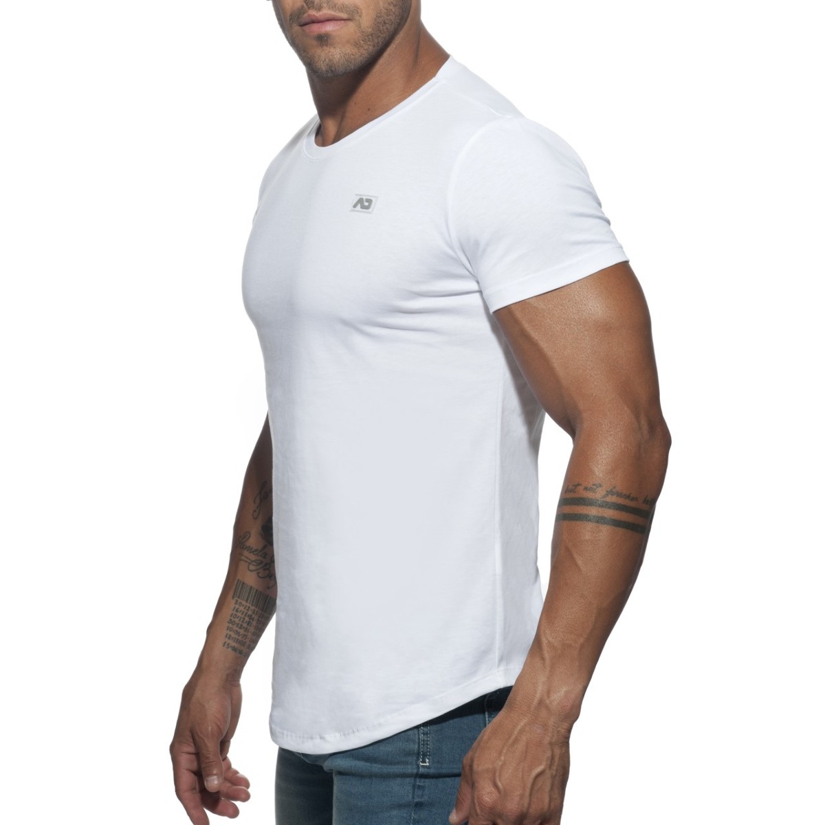 Addicted Basic U-Neck T-Shirt white
